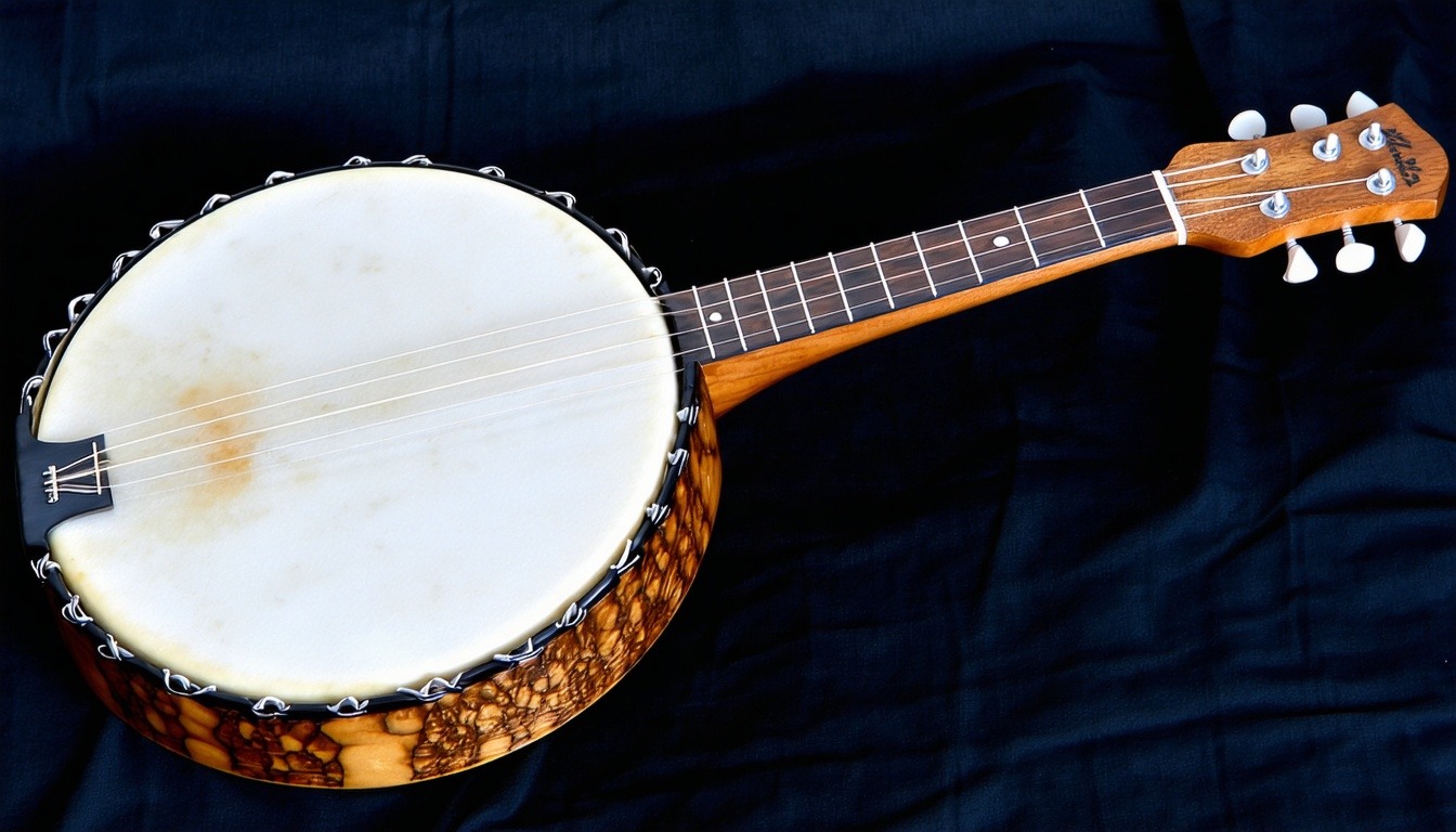 Custom gourd banjolele with top quality craftsmanship.